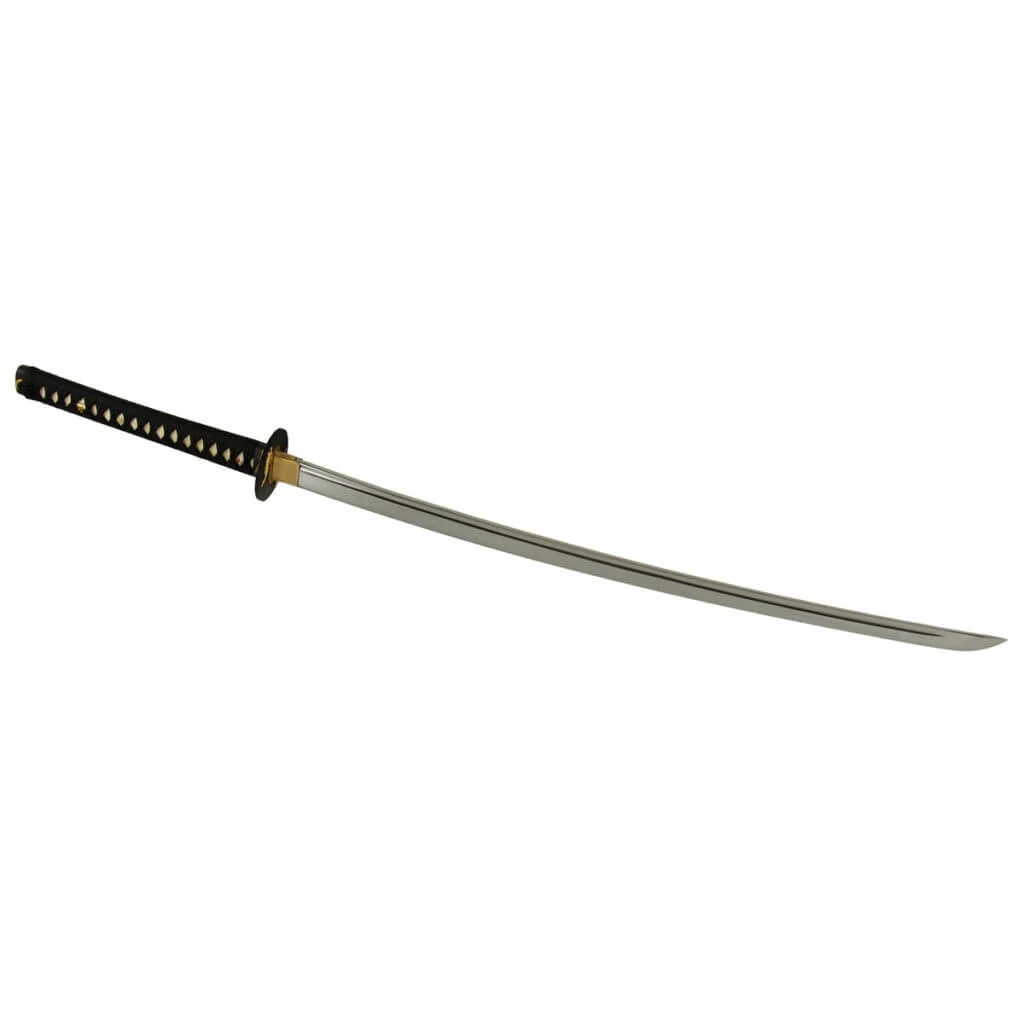 DerShogun Katana-Samuraischwert 1045 Carbonstahl matt schwarz