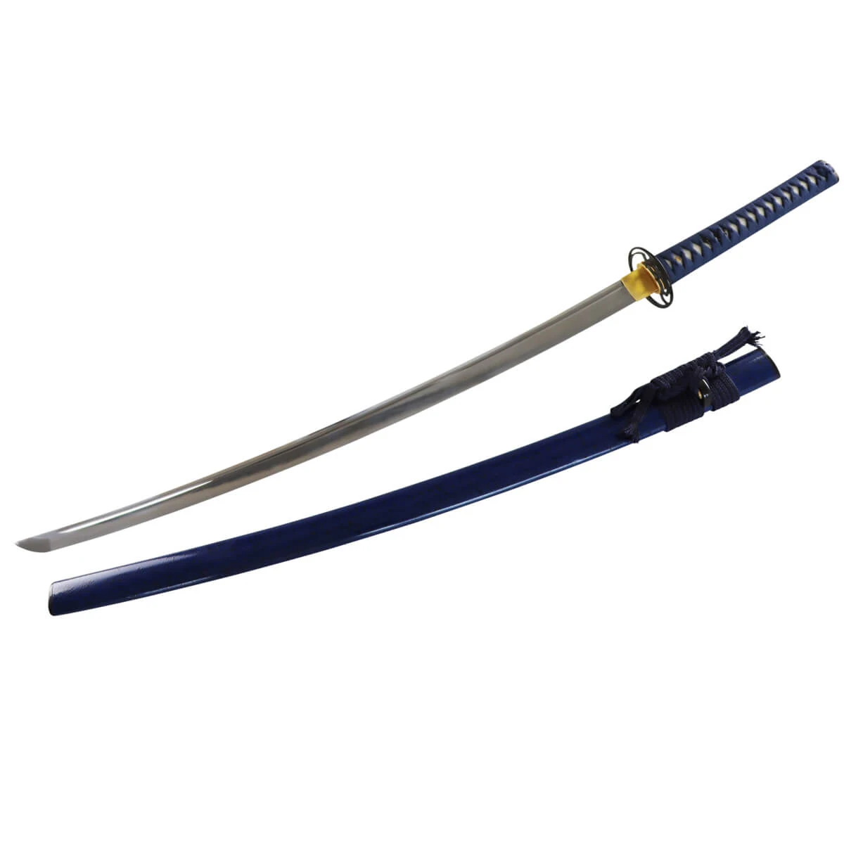 Katana blau mit scharfer Klinge